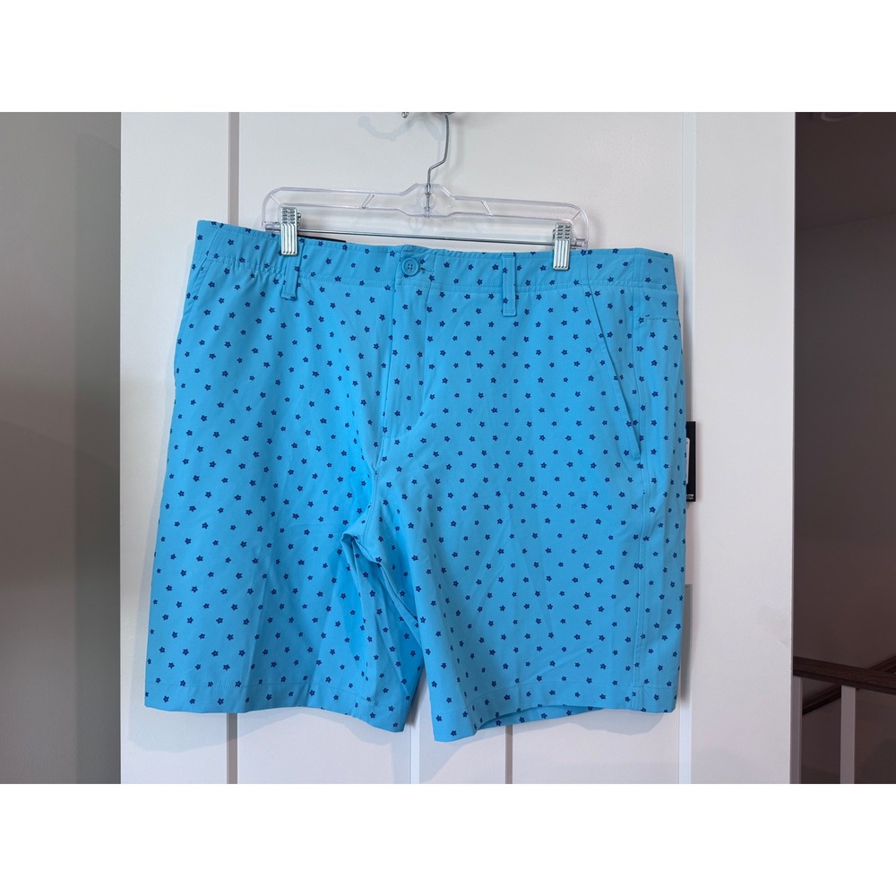 Under Armour Mens Drive Printed floral Golf Shorts Blue Star Print Size 40 NWT